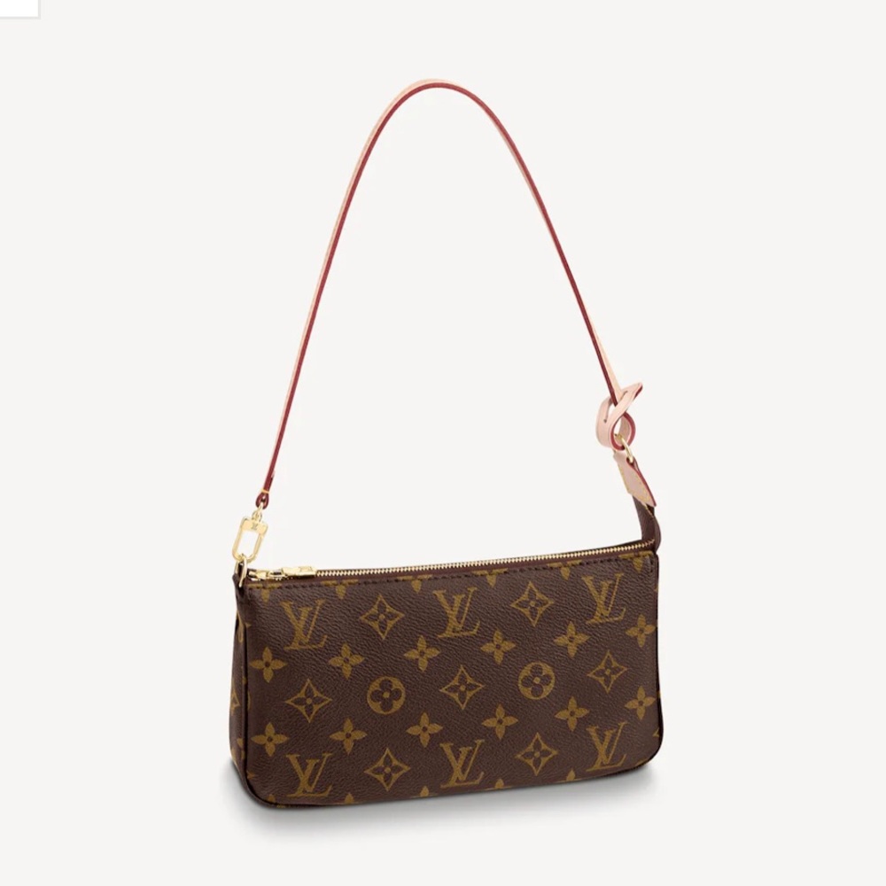 🍒authentic Louis Vuitton pochette new vachetta